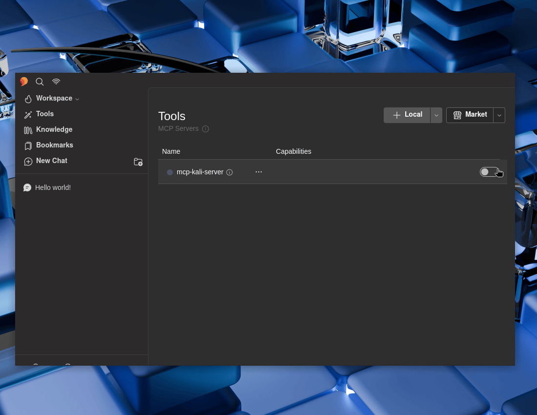 Figure 10: Enabling MCP Tools